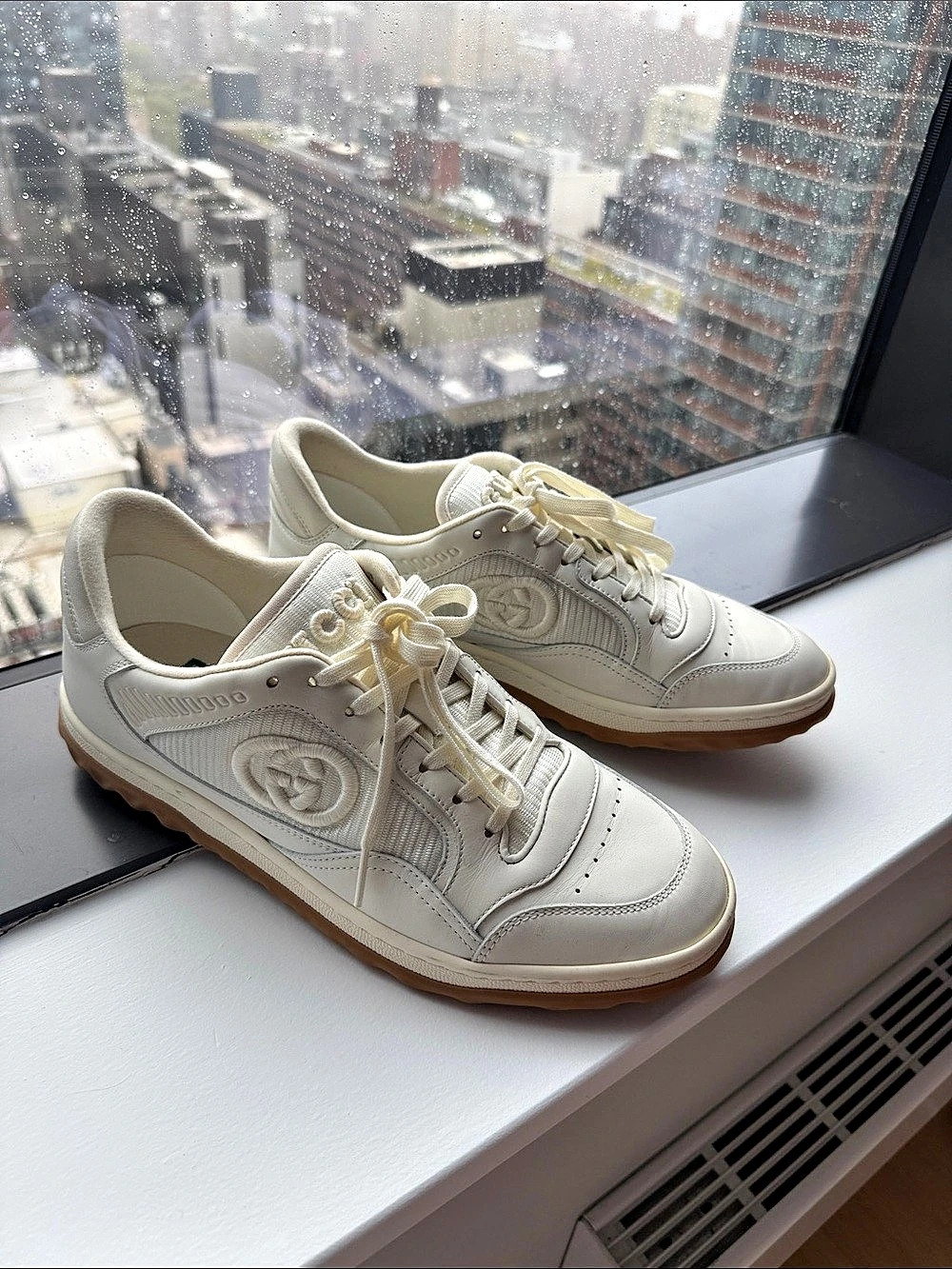Gucci Basket Sneakers White & Brown EU 40